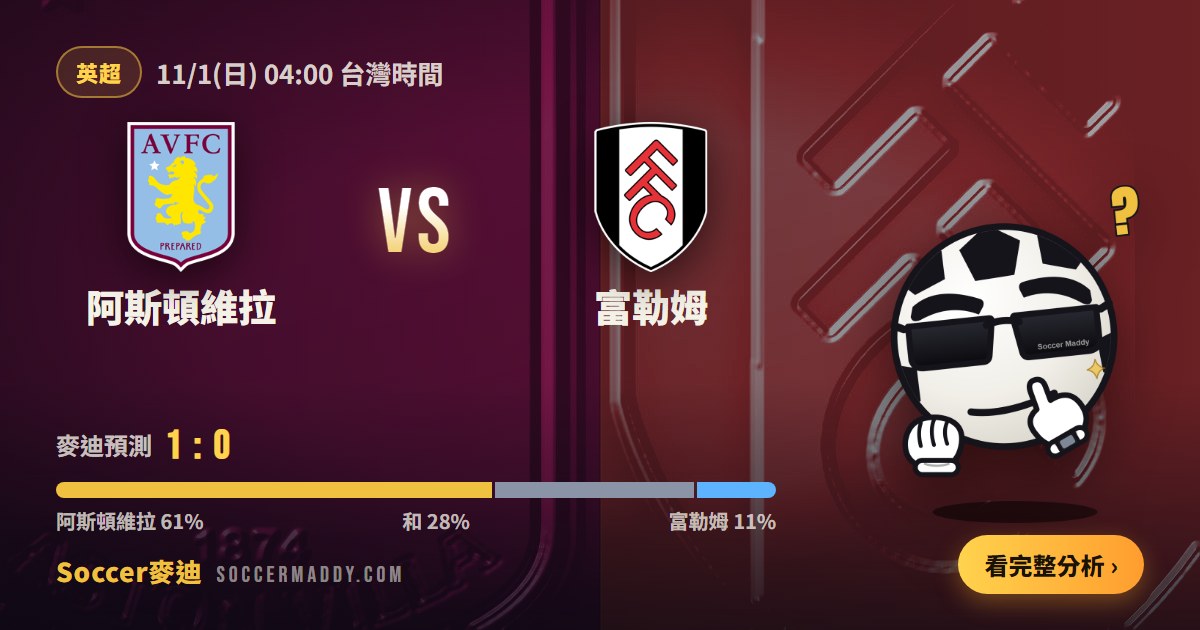 阿斯頓維拉 vs 富勒姆