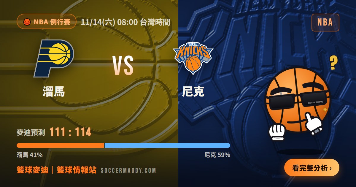 溜馬 vs 尼克