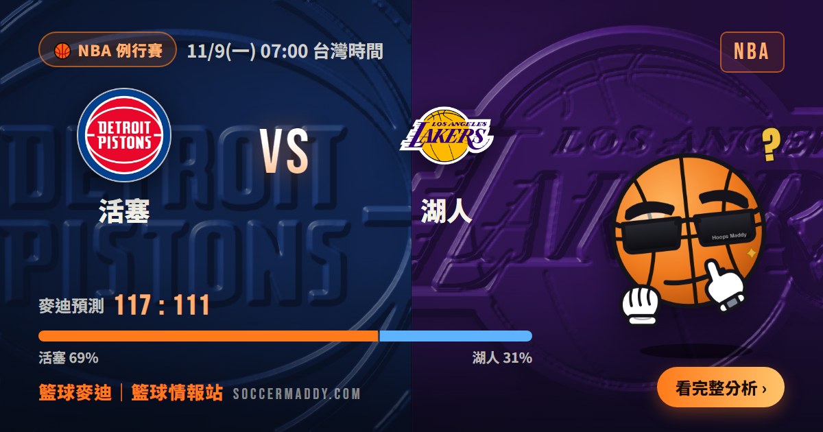 活塞 vs 湖人