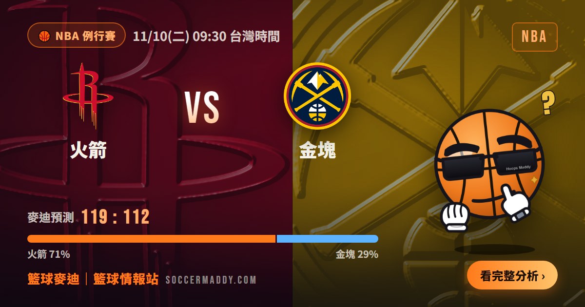 火箭 vs 金塊