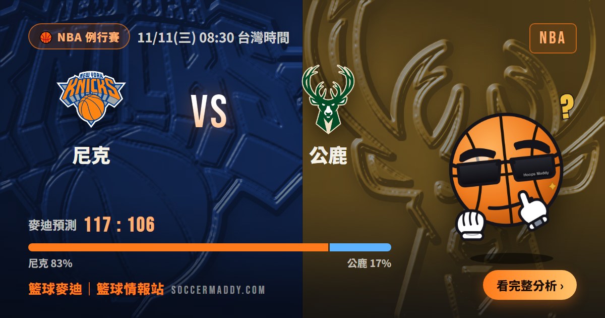 尼克 vs 公鹿