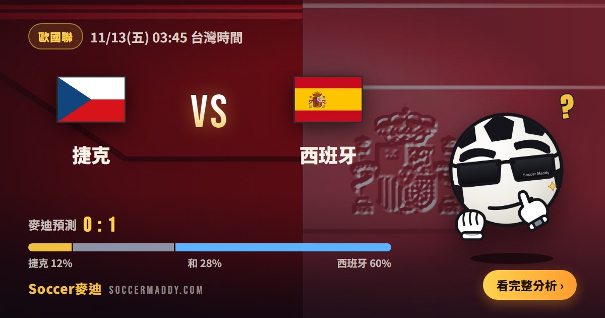 捷克 vs 西班牙