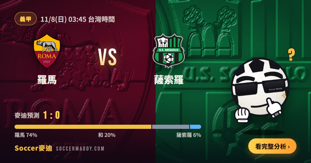 羅馬 vs 薩索羅